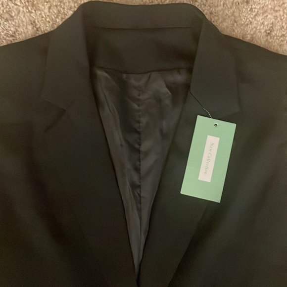 NWT Sleeveless Vest Blazer Longline Pearl Closure by New Collection - Picture 5 of 8